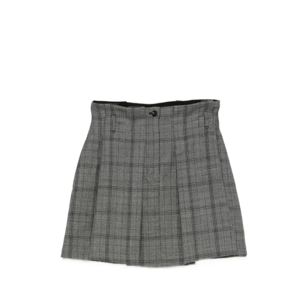 Tela Grey Skirts - Pleated Skirts Women